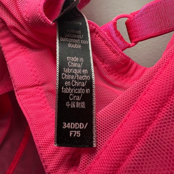 Women's Victoria's Secret Very Sexy Pink Bra 34DDD - Picture 5 of 6